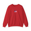 Embroidered American Flag+USA Crewneck