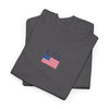 USA Flag Chest Tee — Minimal American Pride T-Shirt