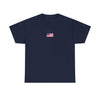 USA Flag Chest Tee — Minimal American Pride T-Shirt