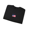 Embroidered American Flag+USA Crewneck
