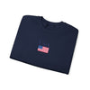 Embroidered American Flag+USA Crewneck