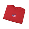 Embroidered American Flag+USA Crewneck