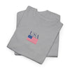 USA Flag Chest Tee — Minimal American Pride T-Shirt