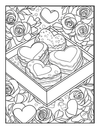 50 Valentines Day Coloring Book  [EASY] [50+ Designs + DOWNLOAD for Immediate Access!]