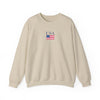 Embroidered American Flag+USA Crewneck