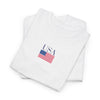 USA Flag Chest Tee — Minimal American Pride T-Shirt