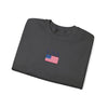 Embroidered American Flag+USA Crewneck