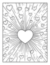 50 Valentines Day Coloring Book  [EASY] [50+ Designs + DOWNLOAD for Immediate Access!]