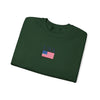 Embroidered American Flag+USA Crewneck