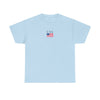USA Flag Chest Tee — Minimal American Pride T-Shirt