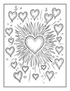 50 Valentines Day Coloring Book  [EASY] [50+ Designs + DOWNLOAD for Immediate Access!]
