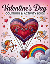 50 Valentines Day Coloring Book  [EASY] [50+ Designs + DOWNLOAD for Immediate Access!]