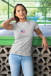 USA Flag Chest Tee — Minimal American Pride T-Shirt