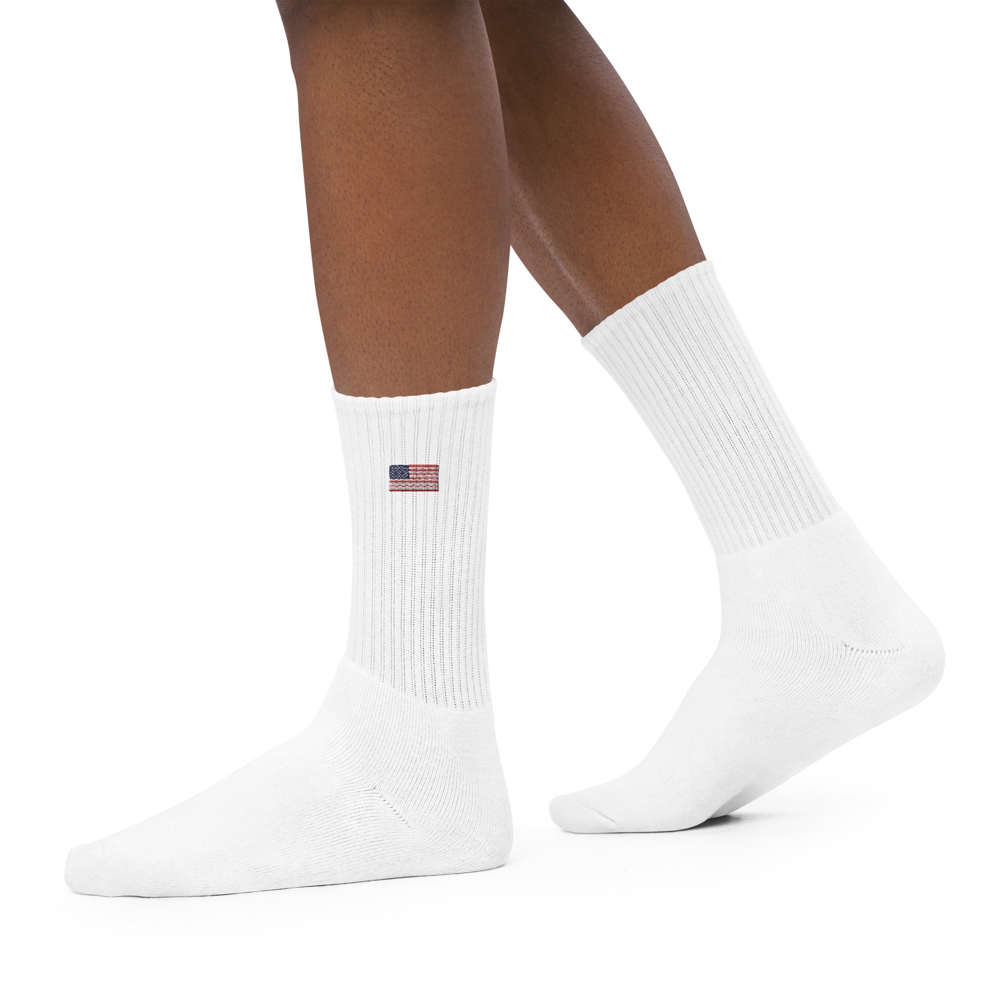 Embroidered American Flag Socks (Unisex)