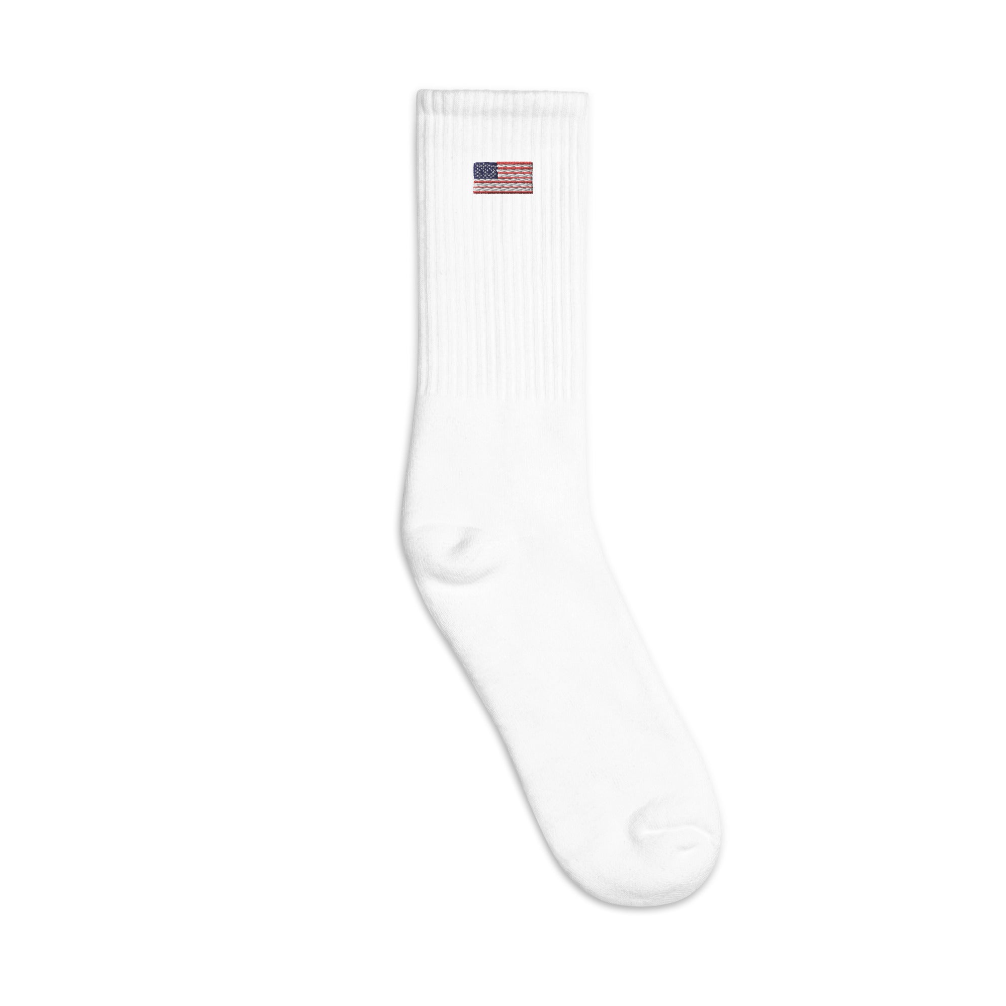 Embroidered American Flag Socks (Unisex)