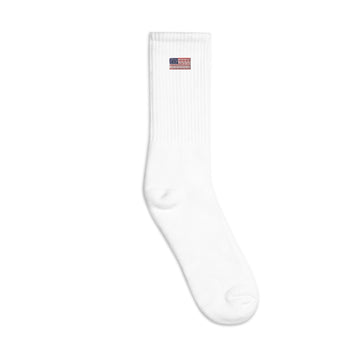 Embroidered American Flag Socks (Unisex)