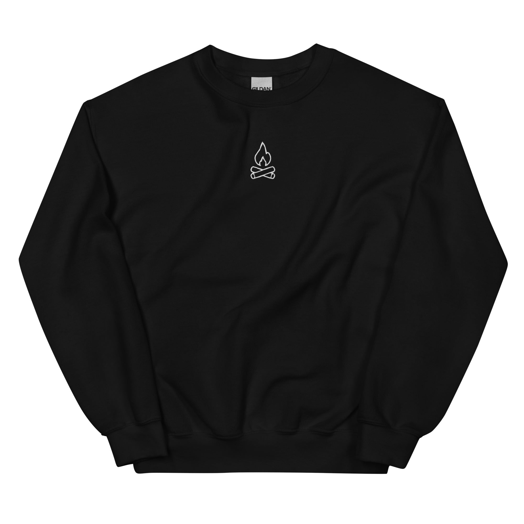 Embroidered Camp Fire Crewneck