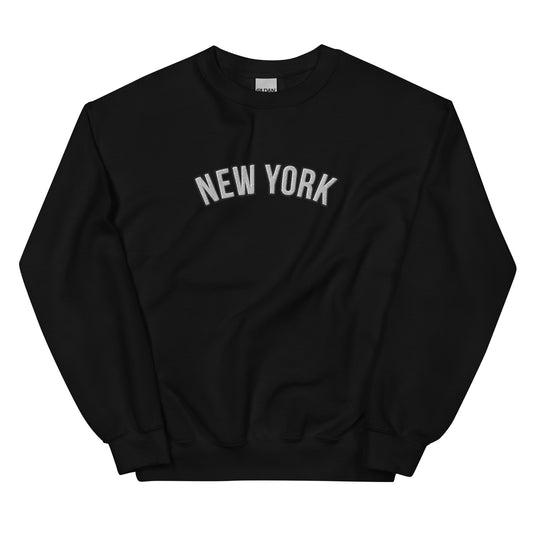 Embroidered New York Crewneck