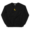 Embroidered Unisex Crescent Moon Crewneck