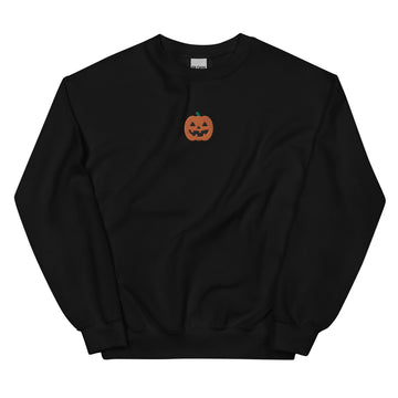 Embroidered Unisex Jack O Lantern Sweatshirt