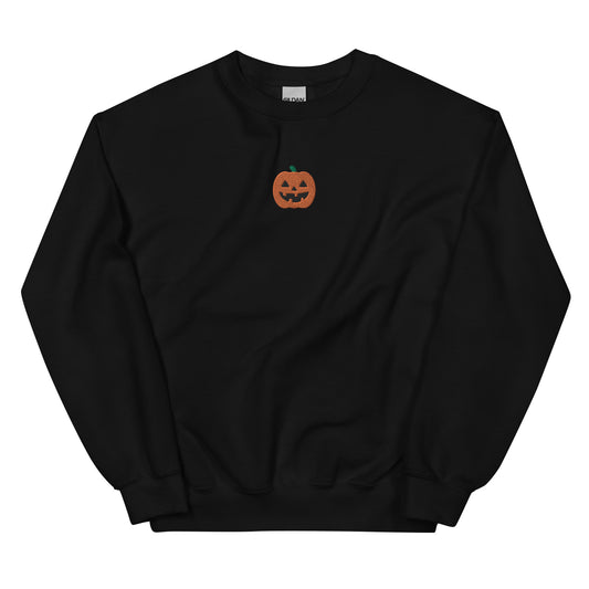 Embroidered Unisex Jack O Lantern Sweatshirt