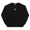 Embroidered Unisex Christmas Tree with Lights Crewneck