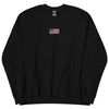 Embroidered American Flag Crewneck