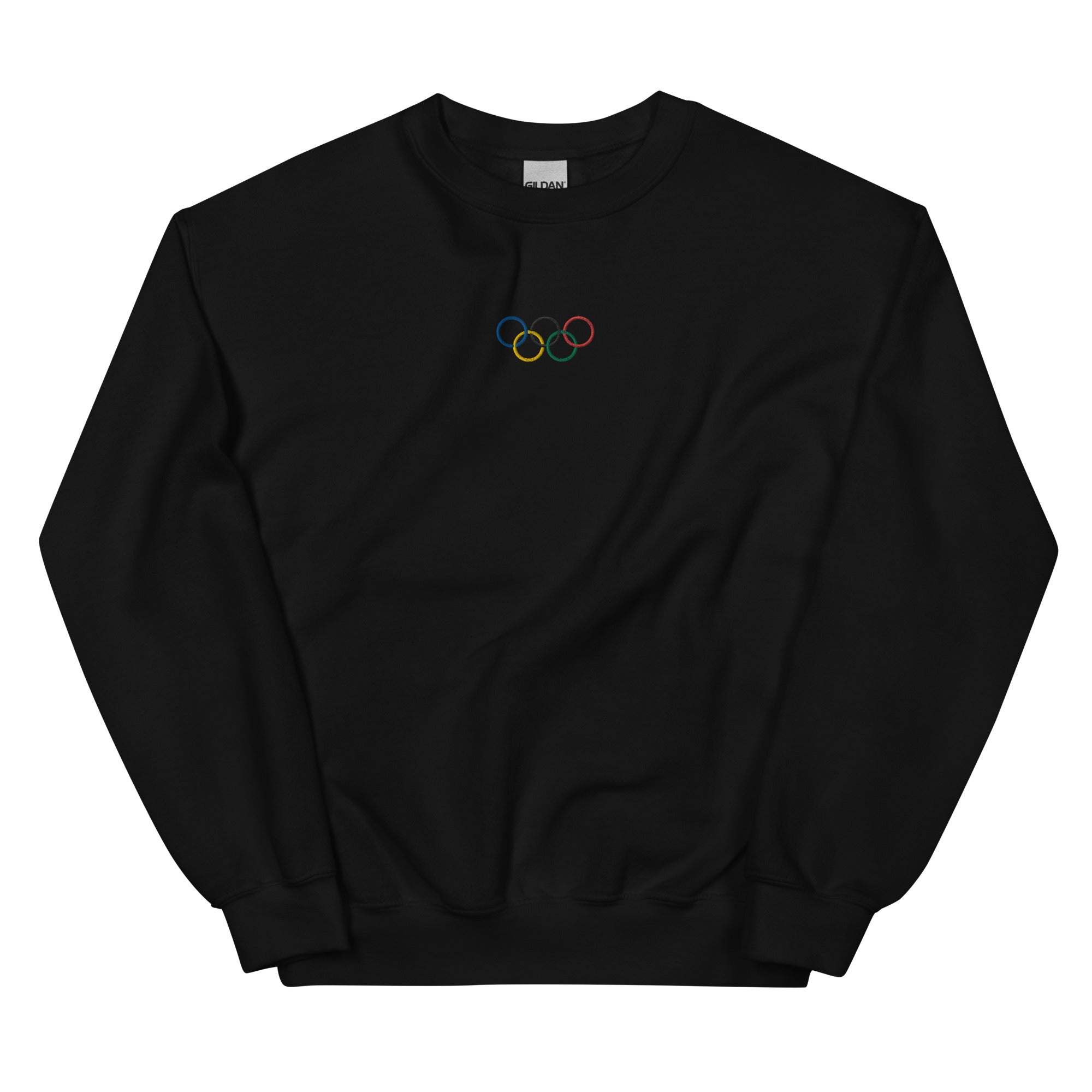 Embroidered Olympic Rings Unisex Crewneck