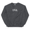 Embroidered USA Crewneck