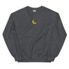 Embroidered Unisex Crescent Moon Crewneck