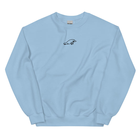 Embroidered Manatee Crewneck