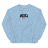 Embroidered Unisex America Est Crewneck