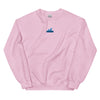 Embroidered Wave Crewneck