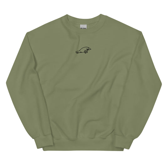 Embroidered Manatee Crewneck