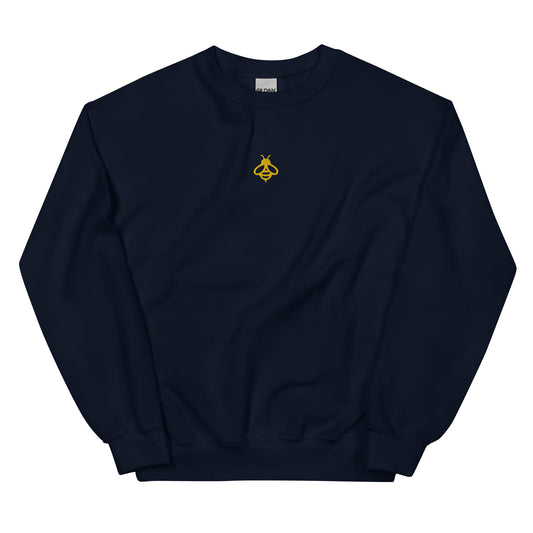 Embroidered Bumble Bee Crewneck