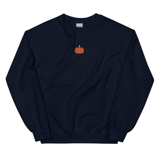 Embroidered Unisex Pumpkin Sweatshirt