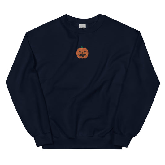 Embroidered Unisex Jack O Lantern Sweatshirt
