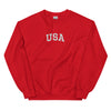 Embroidered USA Crewneck