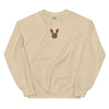 Embroidered Unisex Reindeer Crewneck