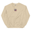 Embroidered Unisex American Flag+USA Crewneck