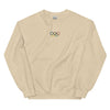 Embroidered Olympic Rings Unisex Crewneck