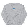 Embroidered Wave Crewneck