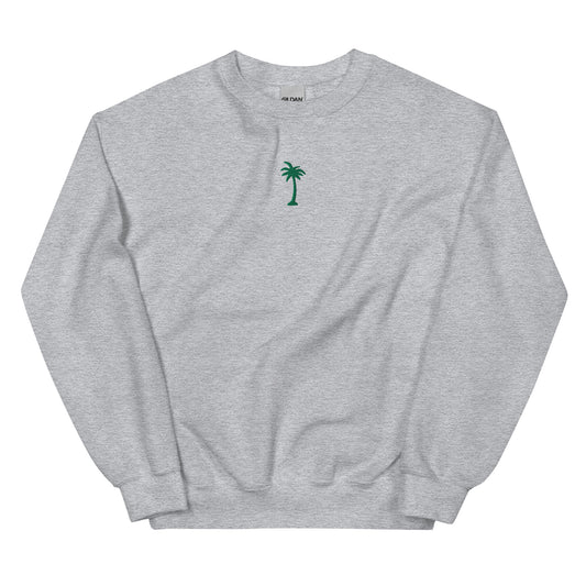 Embroidered Palm Tree Crewneck
