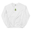 Embroidered Unisex Christmas Tree with Lights Crewneck