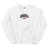 Embroidered Unisex America Est Crewneck