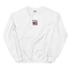 Embroidered Unisex American Flag+USA Crewneck